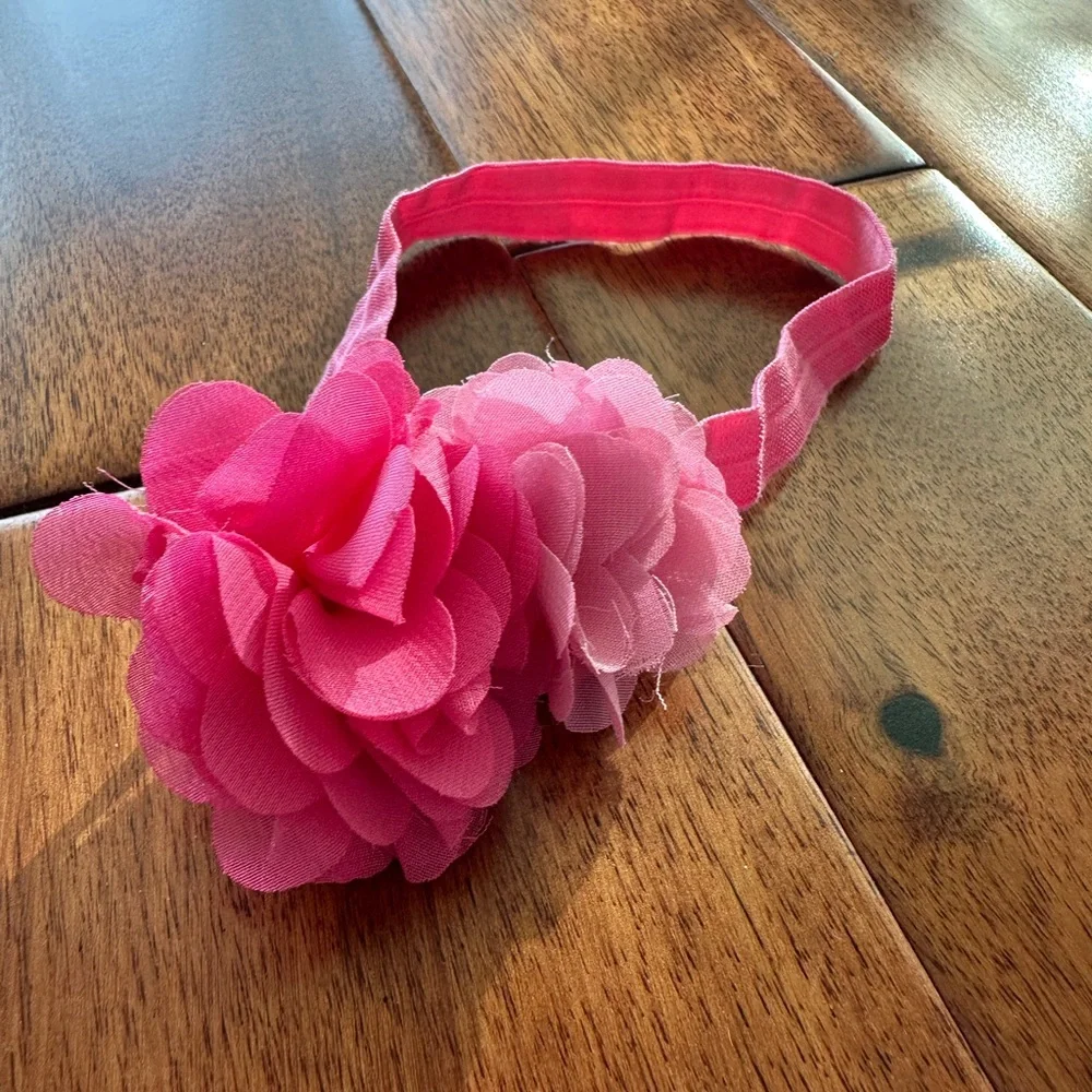 Pink Floral Headband for Baby Girl